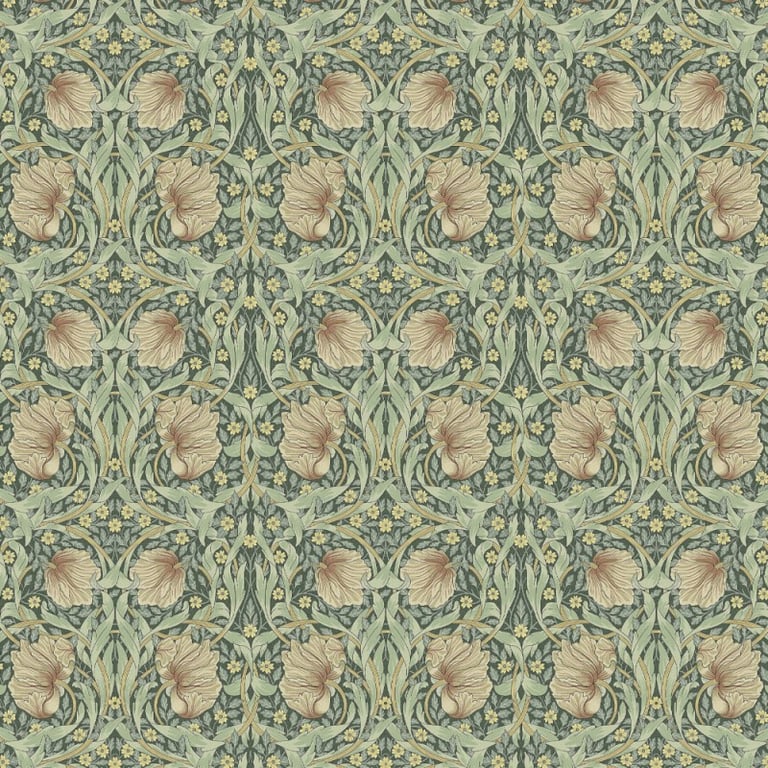 William Morris Design Pimpernel Teflon Coated Tablecloths. 200 x 135cm OVAL   