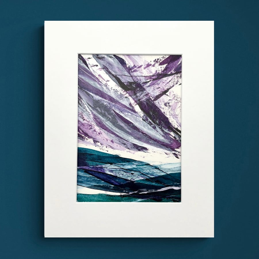 Original Seascape Painting - As the Storm Dances Across the Sky