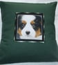 Bernese Mountain Puppy Portrait cushion - Image 1