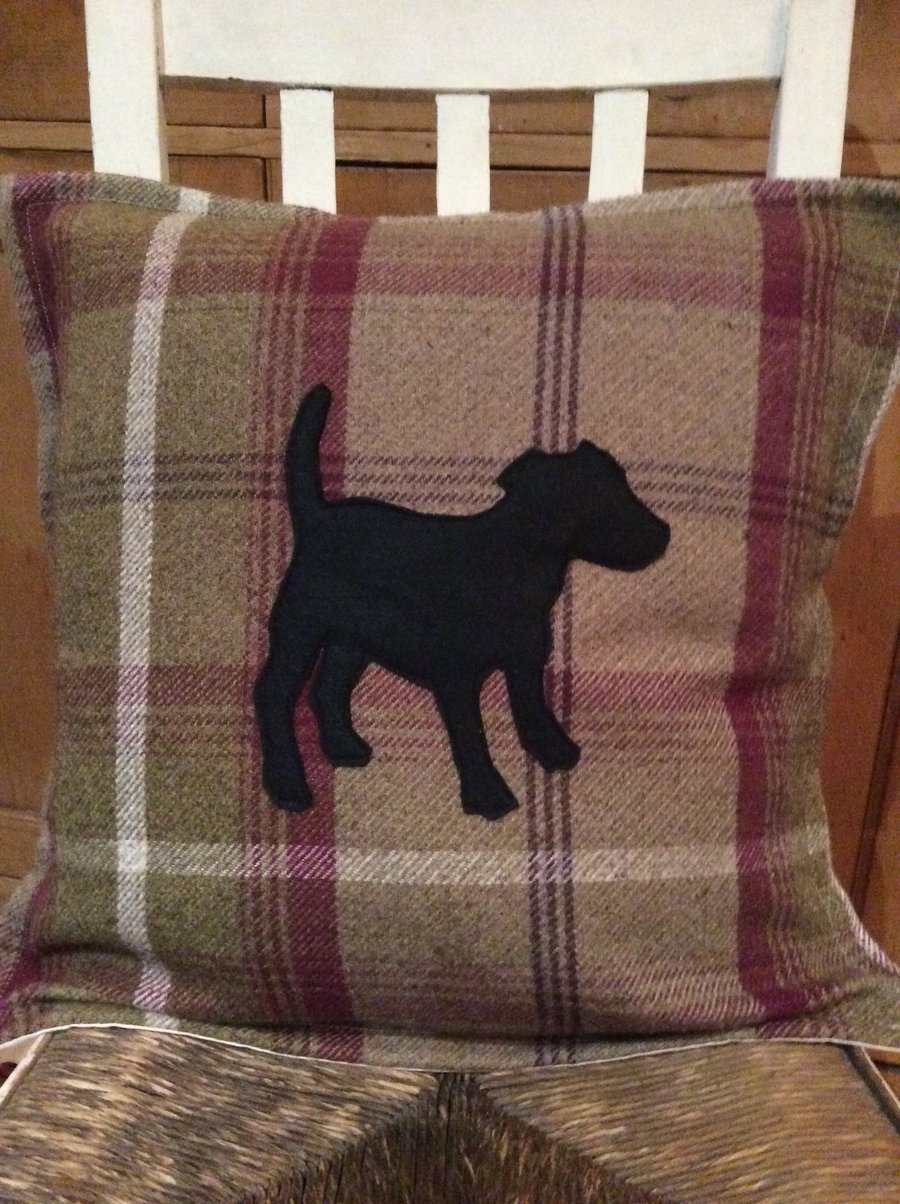 Dog breed appliqué cushion over. Any dog breed made. Please message me.