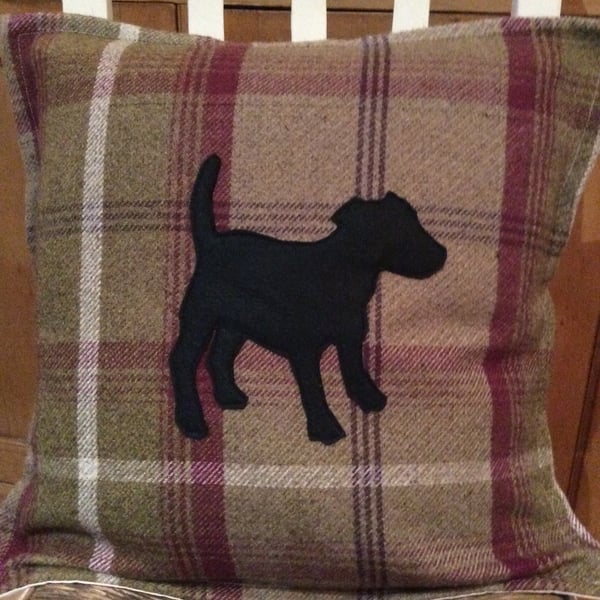 Dog breed appliqué cushion over. Any dog breed made. Please message me.