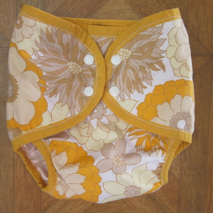 Puddlepants PUL nappy cover Regular Yellow Folksy