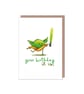 Cute Yoda Birthday Card