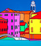 Venice Bridge of Sighs colourful painting by Rob Soar - Image 1