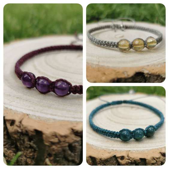 Gemstone Shambala Bracelet