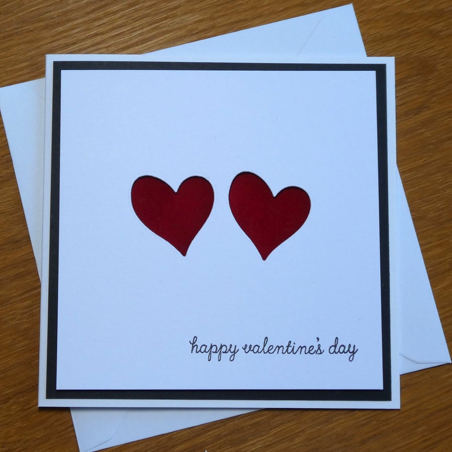 Valentine's Card - Red Velvet Heart Apertures