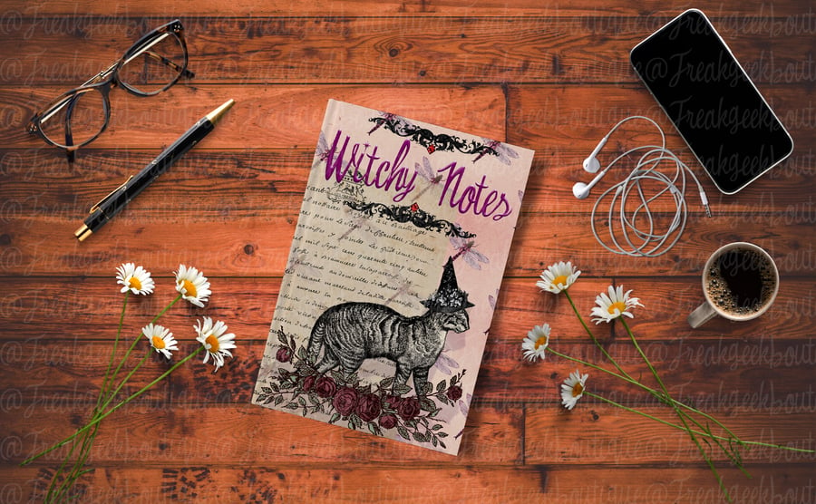 'Witches Notes' Notebook design - DIGITAL DOWNLOAD 