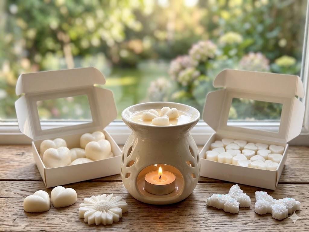 Baby Powder Fragranced Heart Wax Melts, Uk Handmade, Vegan 