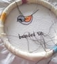 freehand embroidered lavender bag sachet hanging decoration BEARDED TIT - Image 8