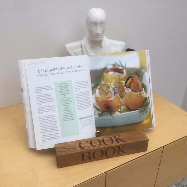 Solid hardwood Cook Book stand