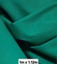 1 Metre Emerald Green Pollycotton Poplin Fabric for Crafts, Clothing & Qu