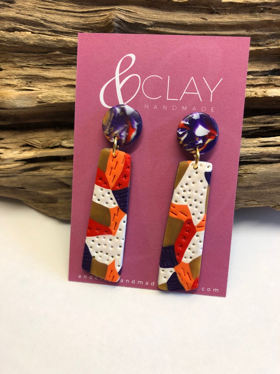 Bold & Colourful Drop Earrings