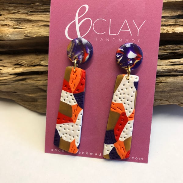 Bold & Colourful Drop Earrings