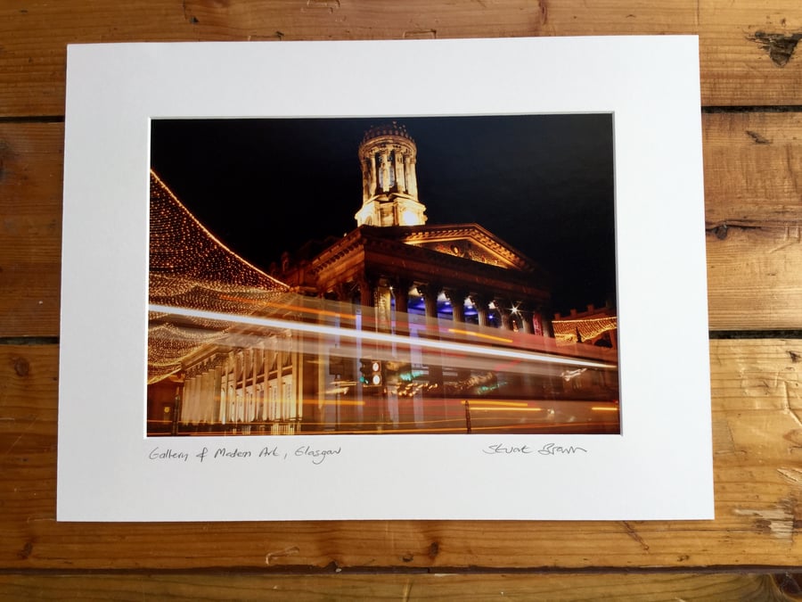 Gallery of Modern Art, Glasgow Signed Mounted Print FREE DELIVERY