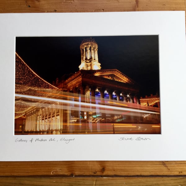 Gallery of Modern Art, Glasgow Signed Mounted Print FREE DELIVERY