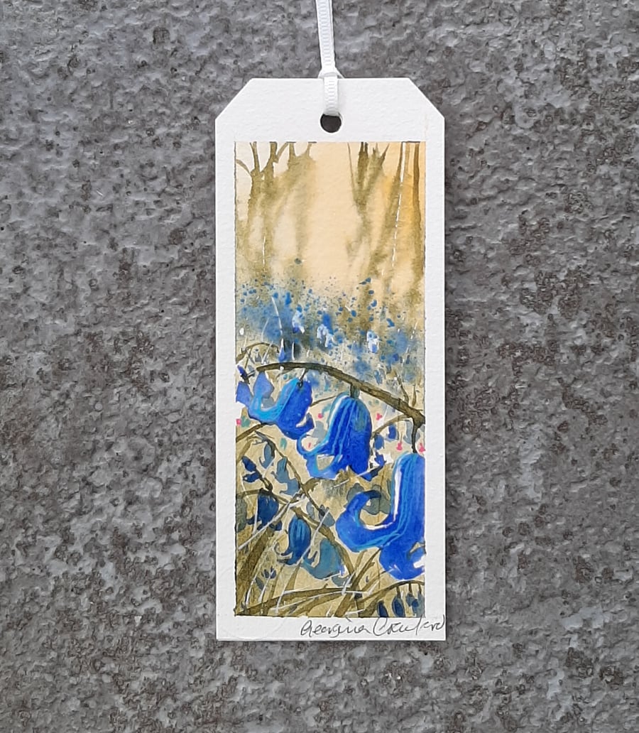 Bluebells. Handpainted Bookmark. Original Watercolour  260159
