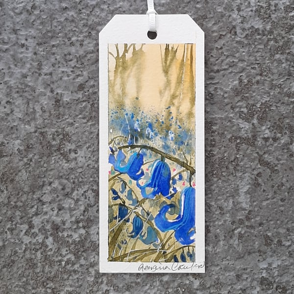 Bluebells. Handpainted Bookmark. Original Watercolour  260159
