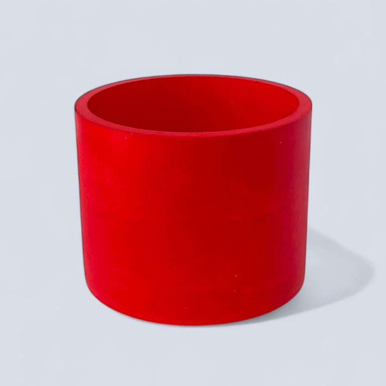 Large Round Vibrant Red Plant Pot Holder (LPP36 LPP46)