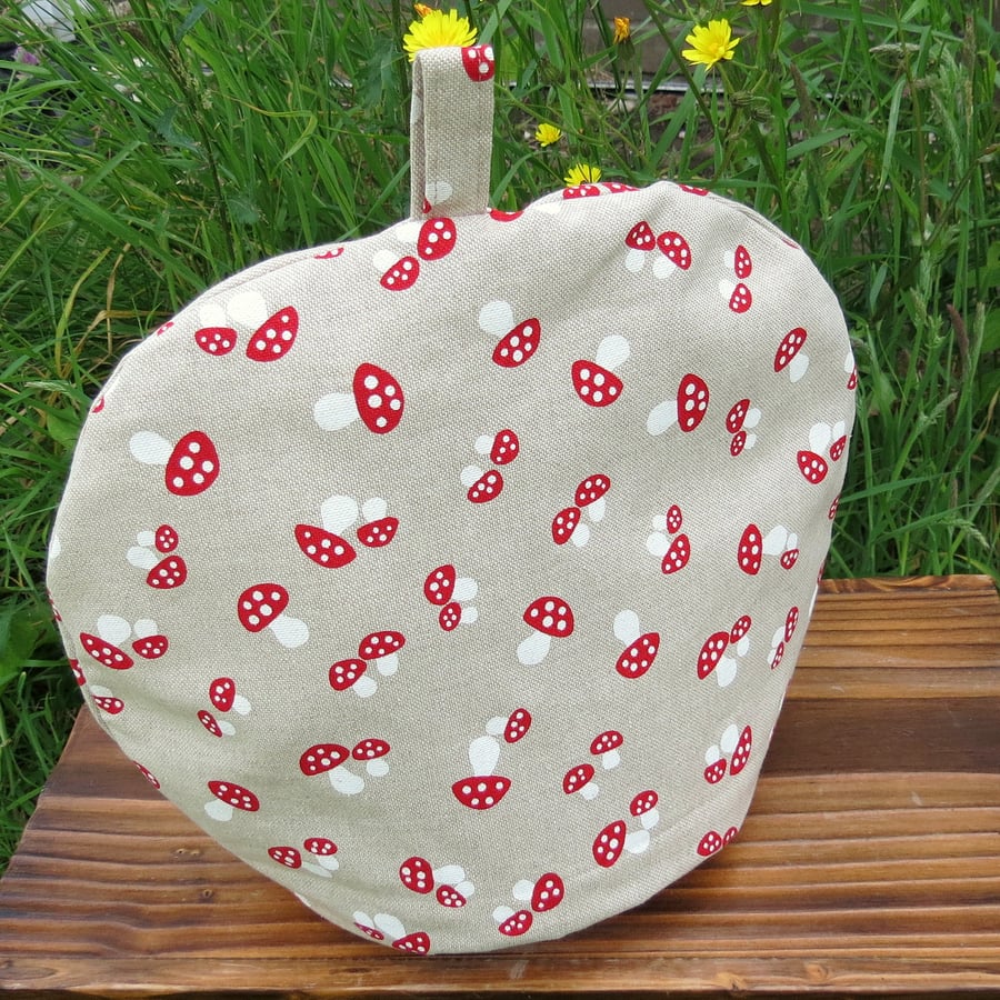 A whimsical tea cosy.  Size medium, to fit a 3 - 4 cup teapot.