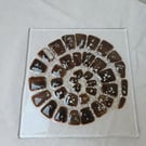 handmade fused glass Ammonite