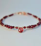 Garnet Gemstone Bracelet, January Birthday, Anniversary, Gift For Her, Capricorn - Image 3