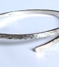 Narrow Hammered Bangle, Sterling Silver - Image 5