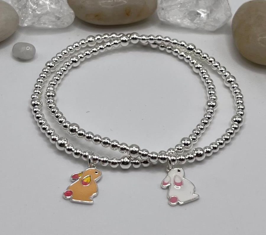 Bunny charm bracelets 