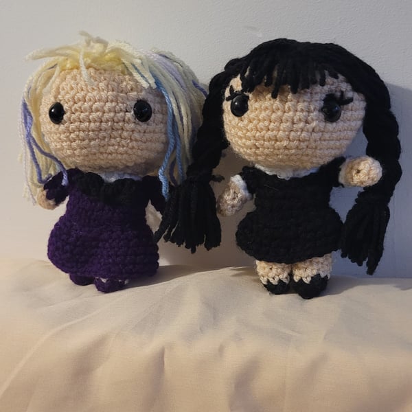 Wednesday and enid sinclair inspired dolls