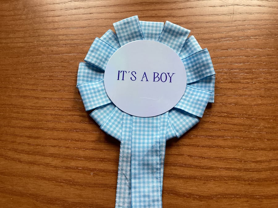 It's A Boy Rosette for New Baby Boy