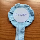 It's A Boy Rosette for New Baby Boy