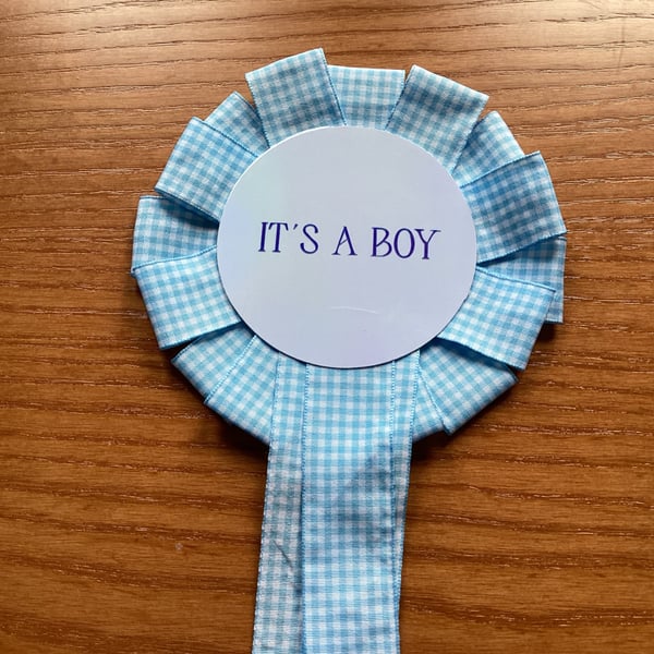 It's A Boy Rosette
