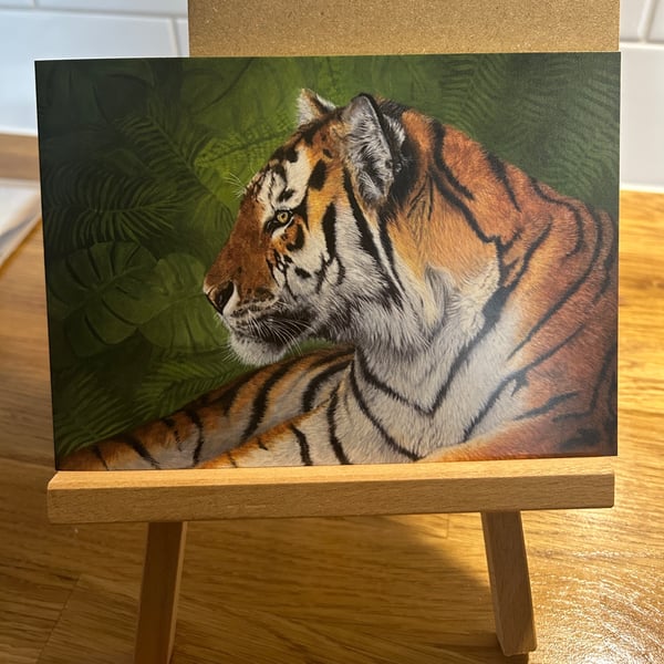 5x7 inch Tiger Card