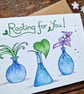 CongratulationsCard, Good Luck Card, Rooting For You Card, Plant Lovers Card - Image 4