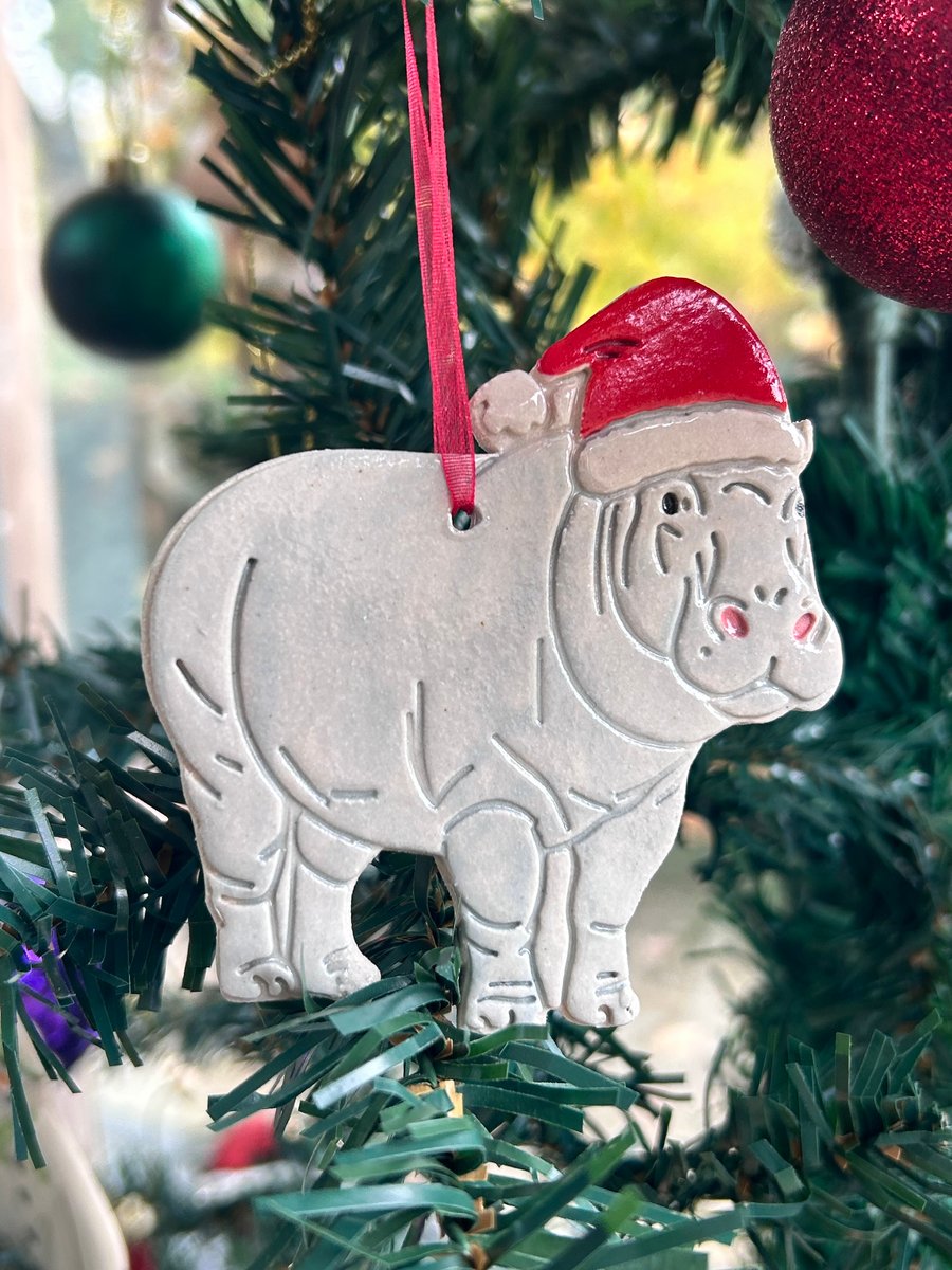 Christmas Hippopotamus 