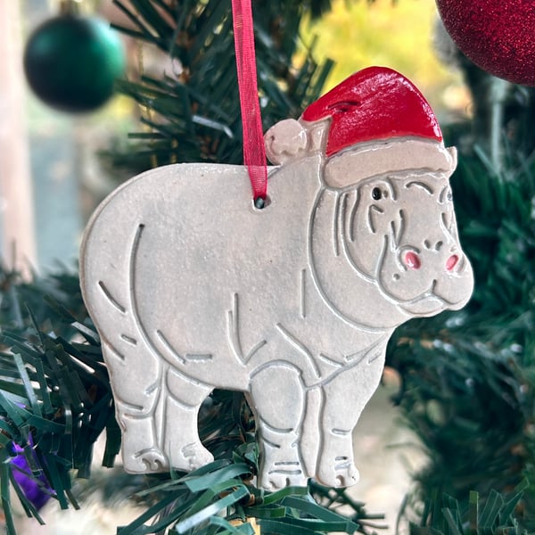 Christmas Hippopotamus 
