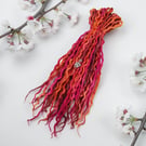 Fire - Wool Dreadlocks - Choose Your Amount and Length 