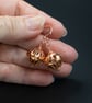 Copper lantern handmade drop earrings , copper jewellery - Image 4