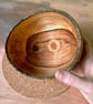 'Held Open' Hand Turned Green Wood Bowl - Image 2