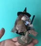 Tiny Cornish Witch Doll Decoration, Halloween Witch Core Ornament - Image 5