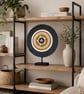 "Inyanga 1" - Yellow & Grey Shell Macrame Wall, Shelf & Console Table Decor - Image 9
