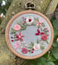 Floral Wreath Printable Embroidery Pattern - Image 1