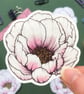 Peony Sticker - Eco Friendly Vinyl Flower Sticker  - Image 1