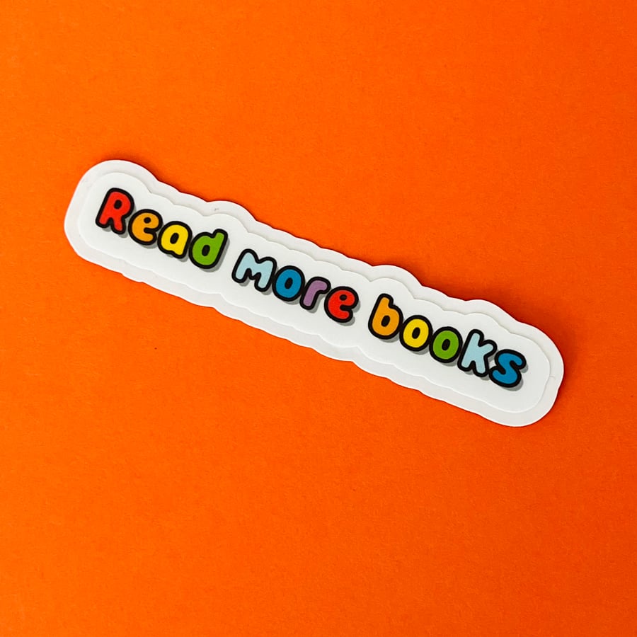 Read more books matte sticker