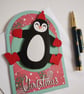 Jumping Penguin Christmas Card  - Image 9
