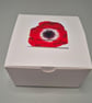 2 Handmade Poppy crochet coffee coasters - table decorations - letterbox gifts - Image 5