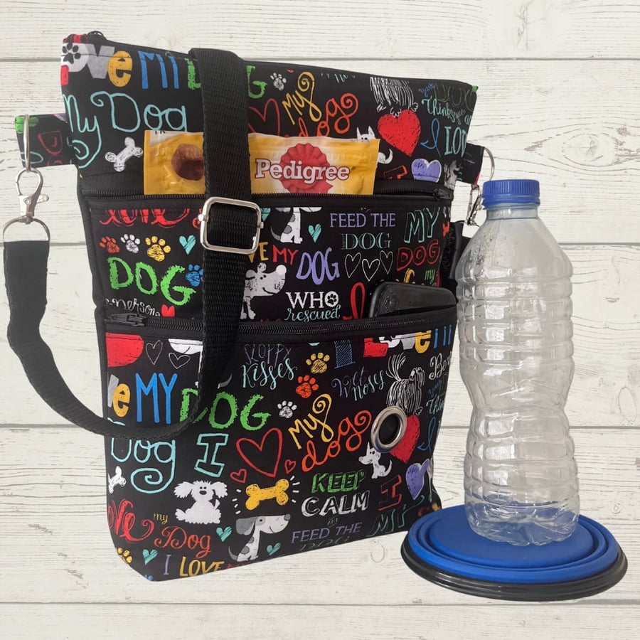 Dog walking bags,I love my dog 