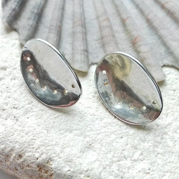 Sterling Silver Ormer Studs