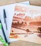 Autumn Mist Blank Greetings Card autumnal misty sunrise landscape countryside  - Image 2