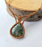 Moss Agate Macrame Gemstone Necklace  - Image 4