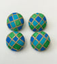Buttons, hand painted silk covered - Image 3